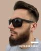 PRIVEL TR90 XXL Oversized 159mm Sports Polarized Sunglasses with Big Wide Head for Outdoor and Rubber Black Polarized Extra Large Fit Men's
