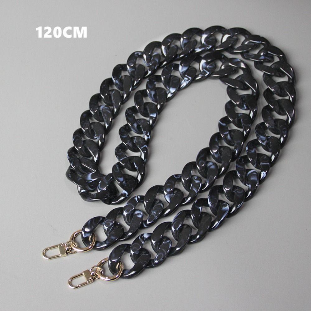 Women Clutch Shoulder Purse Chain DIY New Fashion Woman Handbag Accessory Chain Black Pink Detachable Resin Blue Luxury Strap
