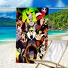 1pc Villains2 Beach Towel, Beach and Seaside Swimming Pool Equipment, Fashion Pattern, Rectangular, Travel Essentials