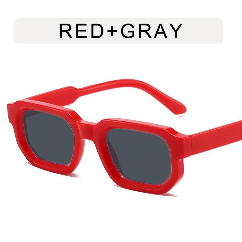 Retro Polygon Women's Sunglasses: Minimalist, High-End Square Frames