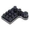 USB Mini Macro Mechanical Gaming Keyboard Programmable 9 Keys 3 Knobs Red Switch RGB LED Onboard