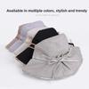 Lace-up Design Bucket Caps 10cm Large Brim Sunshade Hat New Girls Basin Caps  Beach Activities
