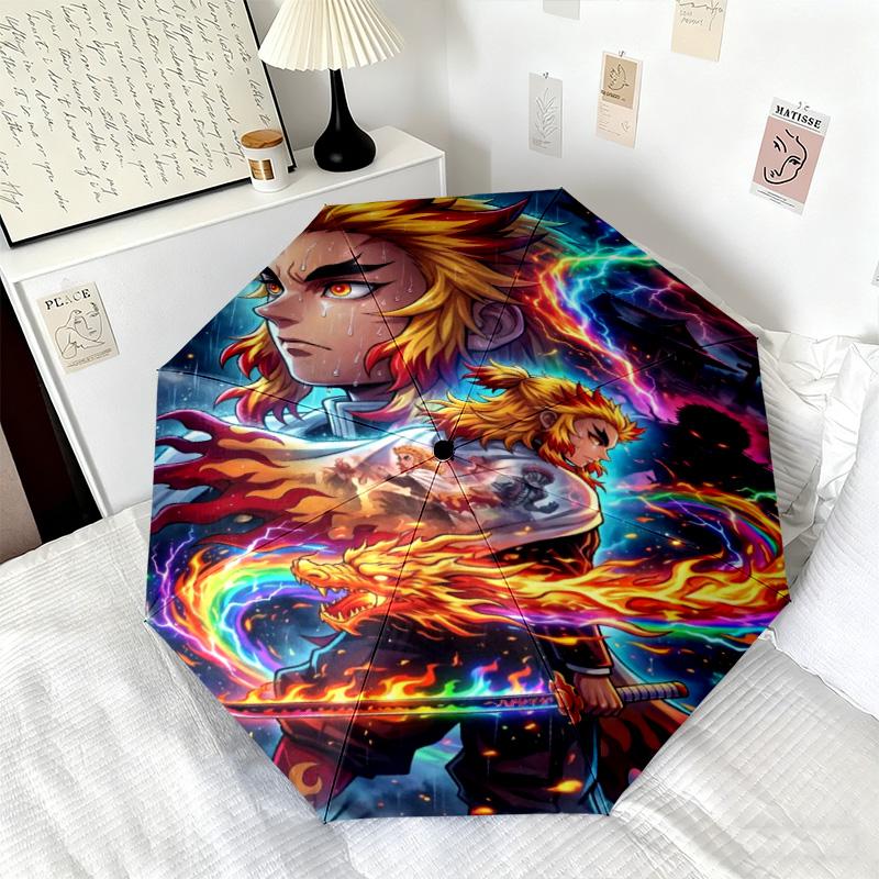 Japanese-style Cartoon Demon Slayer Kamado Tanjiro & Kamado Nezuko Umbrella Including Home Travel and Outdoor Activities Multi Functional Umbrella 27