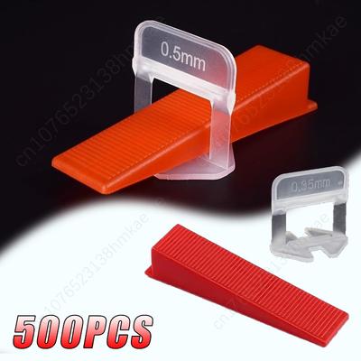 Tile Leveler Auxiliary Cross Card Floor Tiling Tile Leveler Leaving Seam Card Base 0.35mm0.5mm Leveler Base Construction Tools