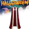 Unisex Velvet Halloween King Cape With Embroidery For Costume Parties