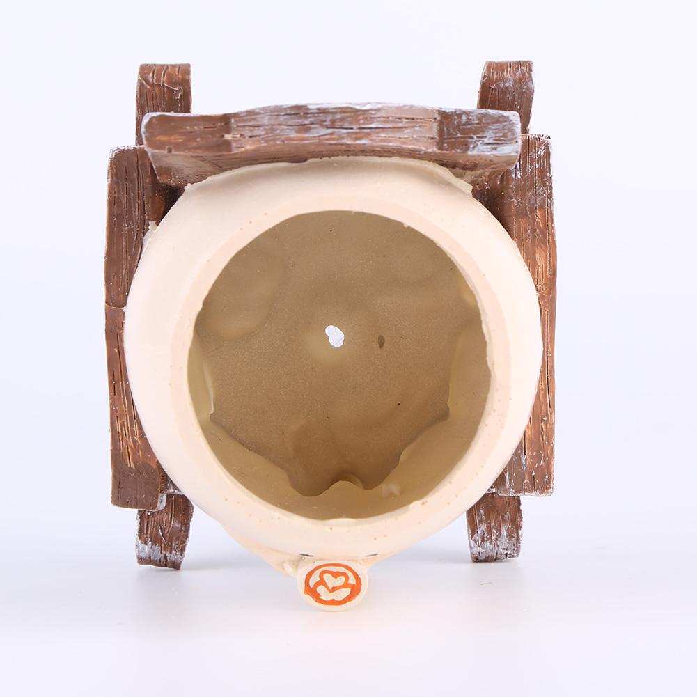 Rocking Chair/Swing Face Succulent Planter Garden Pots Cute Resin Head Planters Home Garden Supplies for Indoor Outdoor Plants