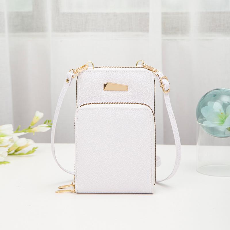 

Маленькая женская сумка, модная простая сумка для мобильного телефона, 2024, новая женская сумка для карт с двойной молнией