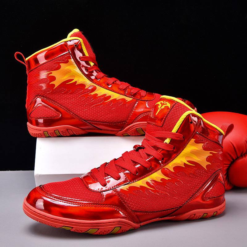 Men's Non-Slip Wear-Resistant Martial Arts Shoes for Boxing, Taekwondo, Muay Thai, and Sanda