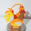 Exquisite Felt Chicken Basket Cartoon Cock Easter Storage Case Rooster Candy Box  Children Gifts