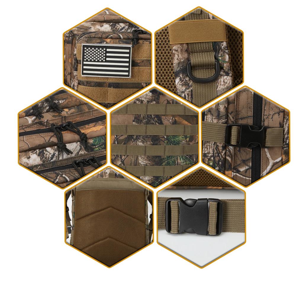 Tactical Backpacks Survival 45L Large Capacity Man 3 Days Molle Assault Bags For Hking Outdoor Trekking Camping Backpack