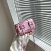 Urban Chic Mini Shoulder Bag Pu Material Box Shape Magnetic Closure Camera Pocket Stylish For Daily Use