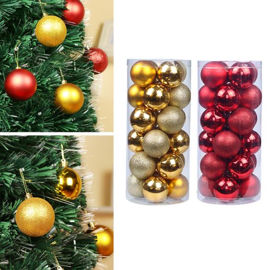 Glittering Baubles Balls Christmas Tree Ornament Xmas Party Hanging Decoration