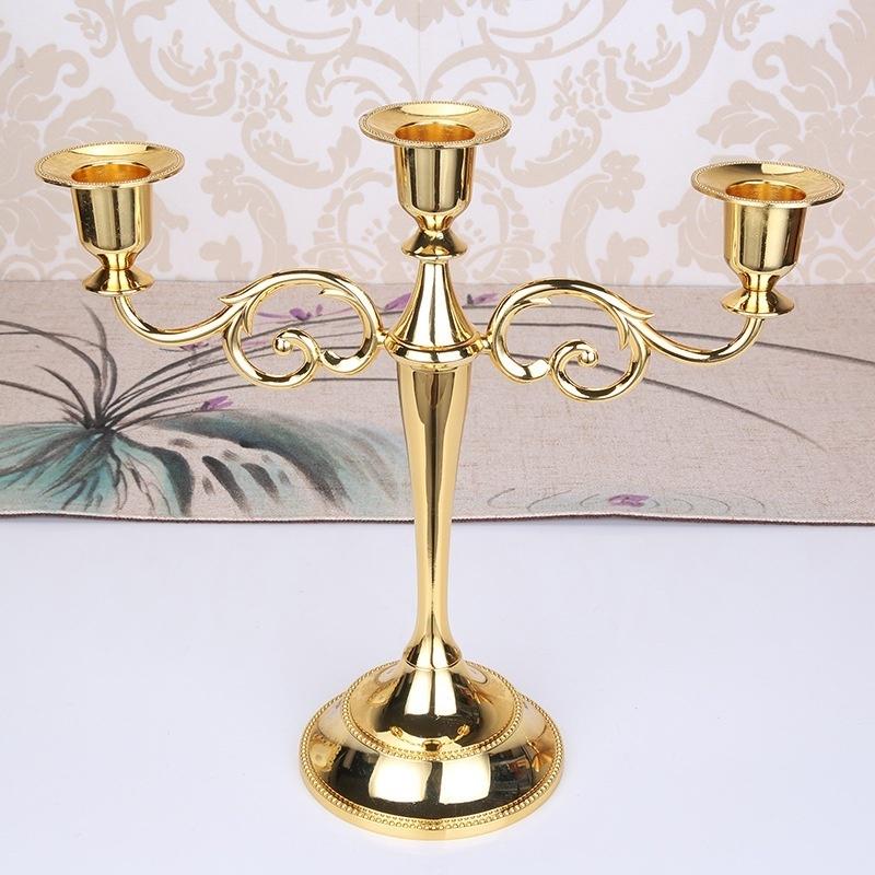 1pcs European Style Metal Candle Holders Wedding Decoration Candle Centerpiece Candlesticks