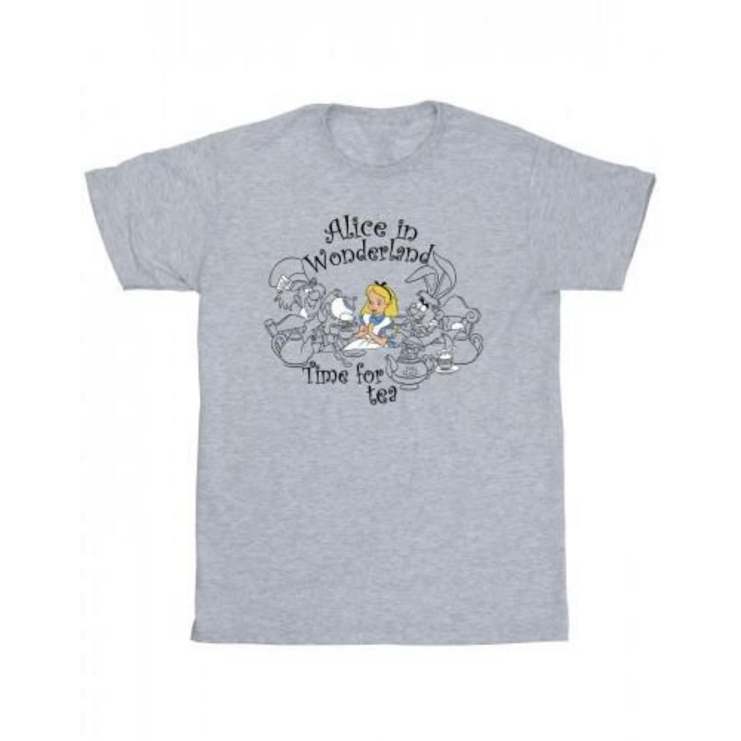 Disney Mens Alice In Wonderland Time For Tea T-Shirt XXXXL