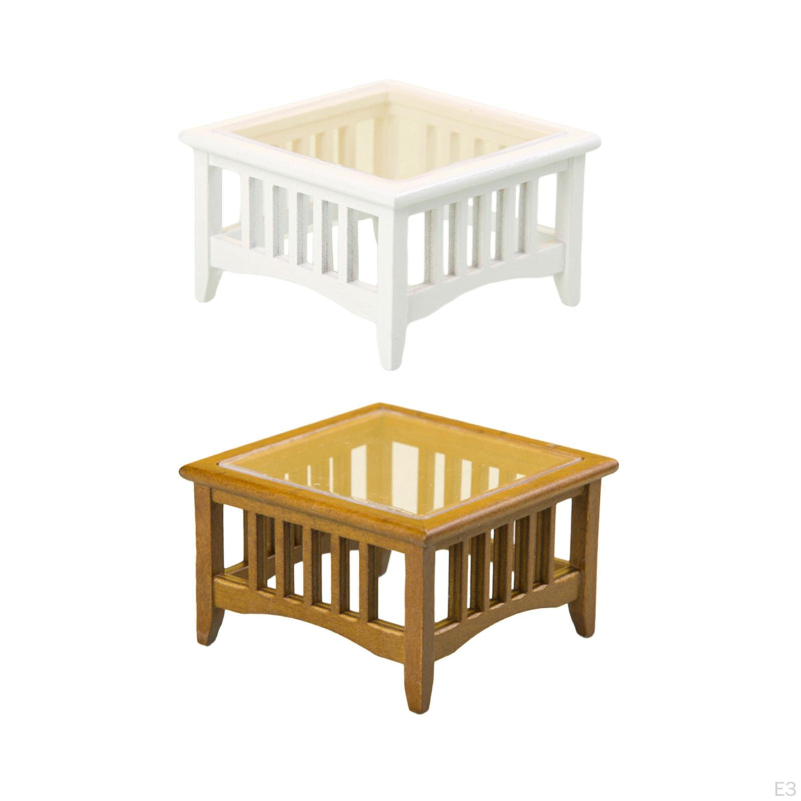 1/12 полый журнальный столик для кукольного домика — фото 4