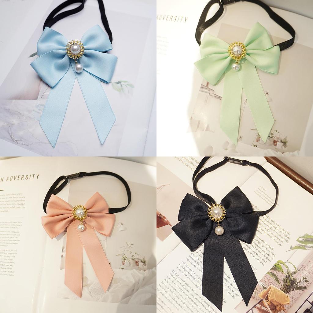 Elegant Waterdrop Crystal Bow Tie Pin For Women With Classic College Style For Office Wear