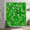 Green Palm Leaves Shower Curtain Waterproof Bathroom Decor For Home Decoration 69X70 Inches Green