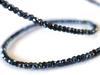 Black Spinel Coated Necklace Choker, Thin, 2.2mm Thickness, 38cm - 60cm Length, Women'smen's, Made In Japan (55cm)