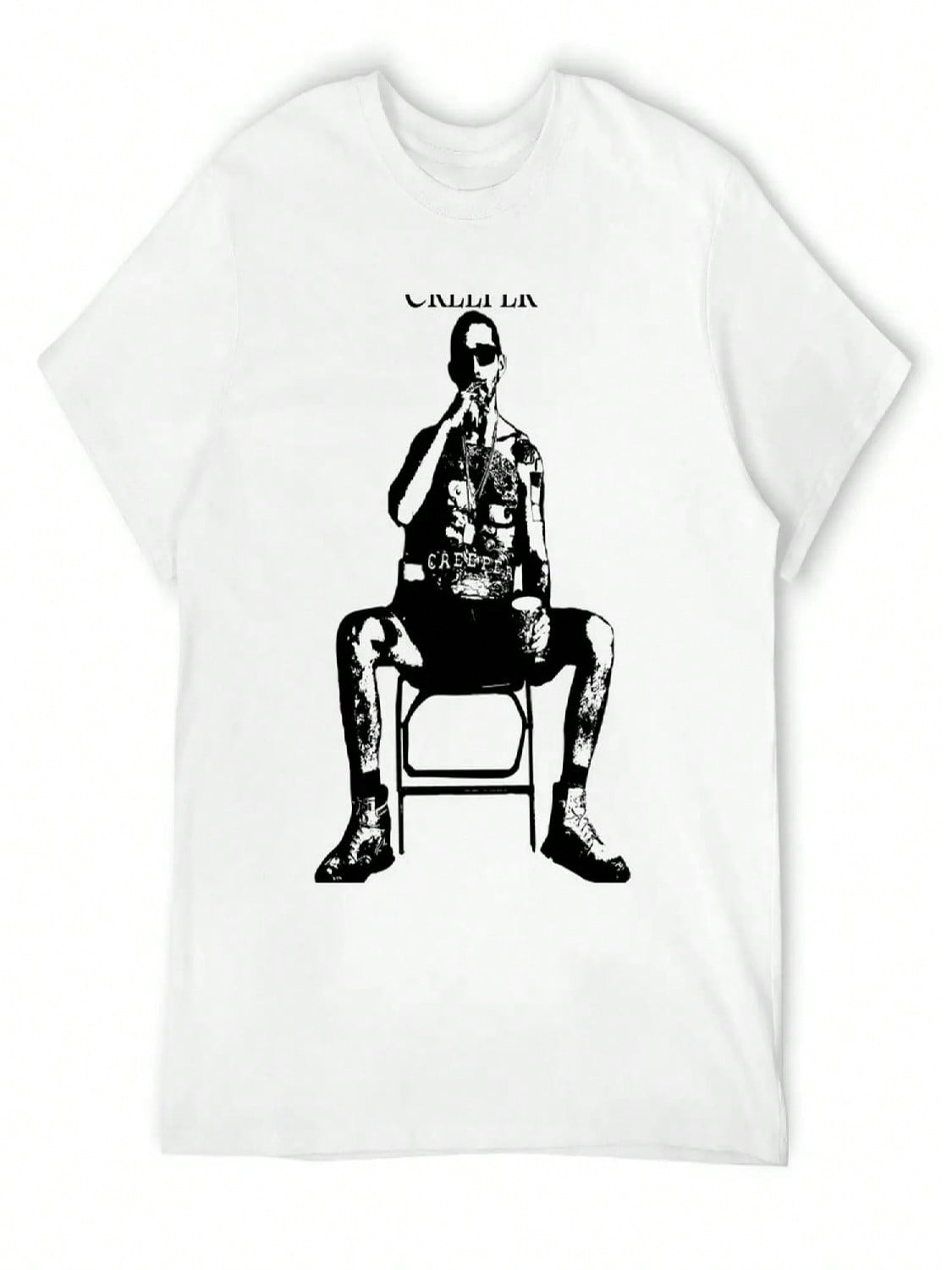 Shia LaBeouf Tattooed T-Shirt Street Wear Clothing unisex Clothes S разноцветный