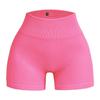 Women's High-Waisted Seamless Ribbed Yoga Shorts - Summer Elastic Three-Point Fit, Hip-Lifting Sportswear