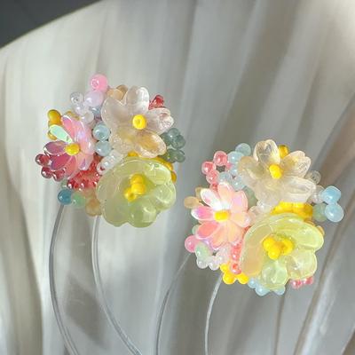 Holiday Style Colored Hydrangea Flower Stud Earrings Summer Dopamine Atmosphere Earrings High-end New Ear Jewelry