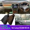 Car Dashmat Black/Brown Leather Dashboard Cover Suede Leather Dash Mat Pad Sunshade for Lexus ES ES300 XV30 MCV30 2000-2005