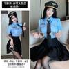 Pleated Skirt Cosplay Sexy Adult Products Career Sex Blue Policewoman Suit Seduction