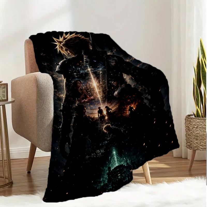 Cloud's Fantasy Journey Game Blanket Lightweight Ideal Bedding Blanket Perfect for Travel, Camping, Living Rooms, Offices, Sofas, Fan Christmas gift