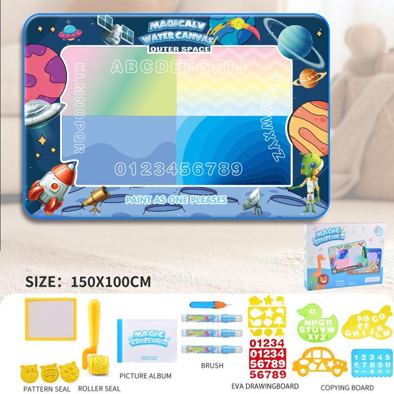 Magic Pens Water Doodle Mat Kids Painting Writing Color Doodle Drawing Mat Toy Bring Educational Toys for Girl Boy Toddler Gift