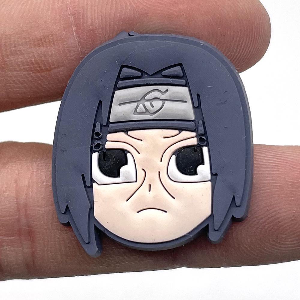 

Декоративный аксессуар для обуви с пряжкой в виде цветка аниме Шаринган - Мягкая садовая обувь из ПВХ 19