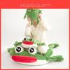 Cartoon Frog Plush Pillow With Soft Flannel Cover For Kids And Teens Comfort