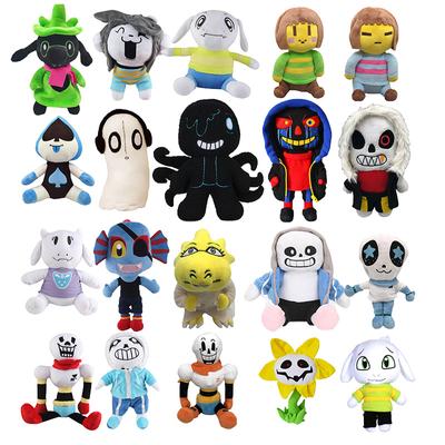 Brinquedos de Pelúcia Undertale Desenho Animado Sans Bonecas de Pelúcia Frisk Chara Bichos de Pelúcia Macios Brinquedos de Zumbi para Criança Presente de Natal Aniversário