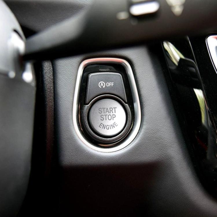 

Car Engine Start Key Push Button Cover for BMW G / F Chassis, with Start and Stop срібний