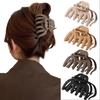 Elegant Matte Solid Pumpkin Hair Claw For Women Sweet Hair Ornament Long Hair Holder Headband Hair Clip Hairpin Hair Accessories
