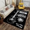 Guitar Patent Design Schematic Carpet Yoga Living Room Room Decor Children's Crawling Mat Doormat Area Rug Games Mat
