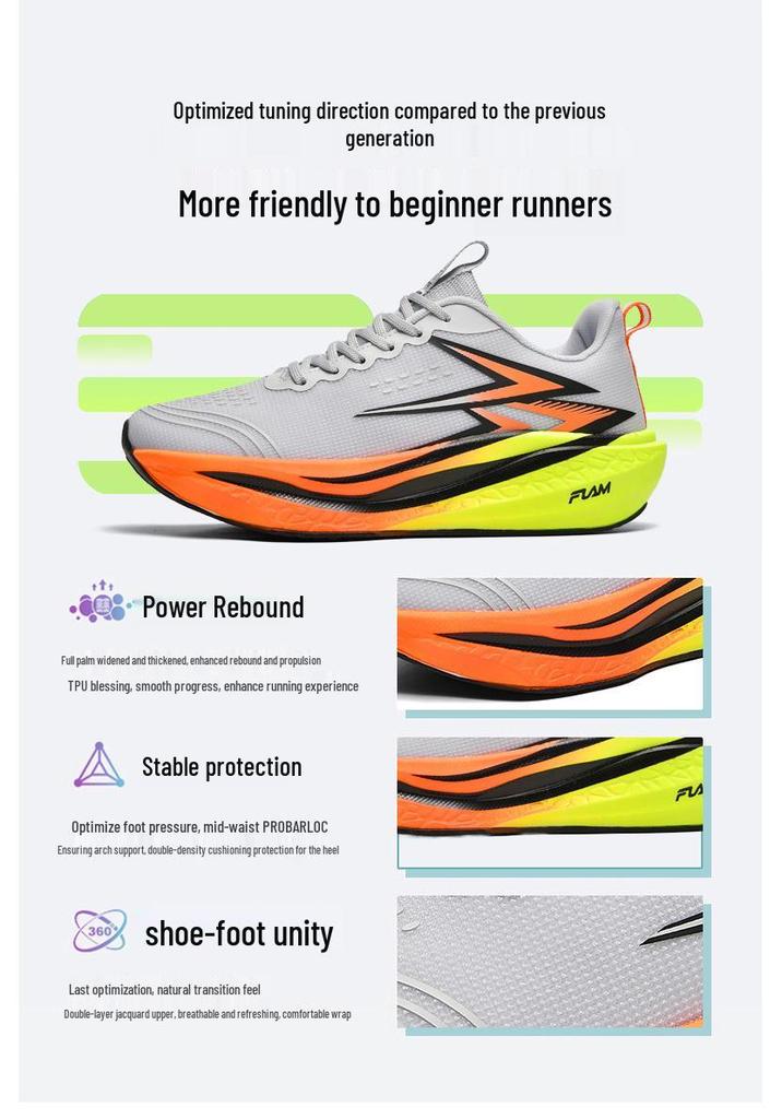 Flyburn 4 Carbonplatte Marathon Laufschuhe - Übergrößen Herren & Damen Grenzüberschreitende Trainings-Sneaker