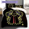 Alien Teacher Pattern Bedding Quilt Set Quilt Cover Pillowcase Home Decoration Birthday Gift (1 * Duvet Cover + 2 * Pillowcase, Without Core)