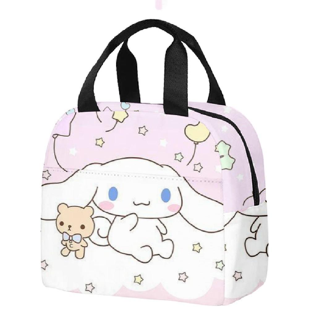 Handheld Meal Bag Cute Cartoon Cinnamoroll Big-Eared Dog Yugui Dog Thermal Insulation Lunch Box Bag Meal Bag