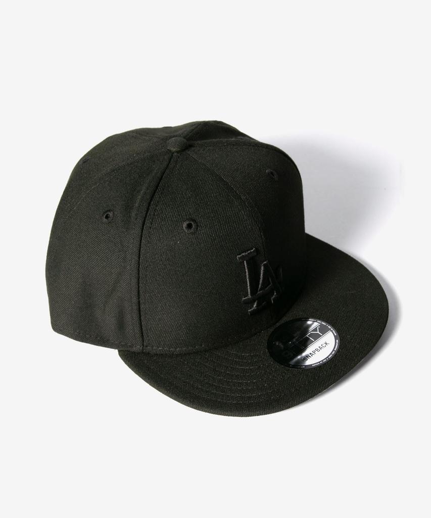 New Era 9FIFTY Los Angeles Dodgers Black Free Size Cap, & Black, [Used]