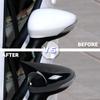 Bat Style Mirror Cover For Ford Fiesta 2008 2017 Rearview Mirror Cover 2Pieces Cover Glossy Black Car Shields Exterior Accessory