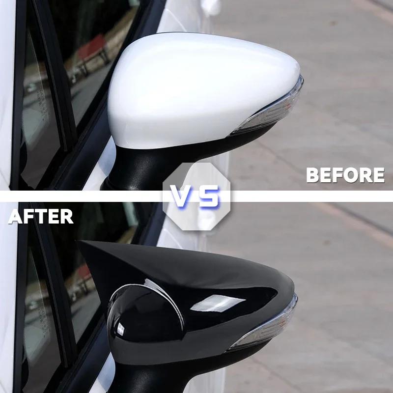 

Ярко-черный чехол из углеродного волокна для бокового зеркала заднего вида для Ford Fiesta 7 VII MK7 2010 2011 2012 2013 2014 2015 2016 2017