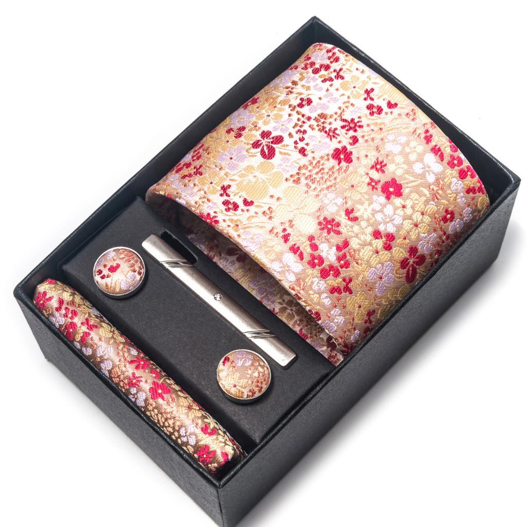 1200-Pin Men'S Tie Net Color Gift Box Tie Set Group Business Dress Wedding Tie Factory