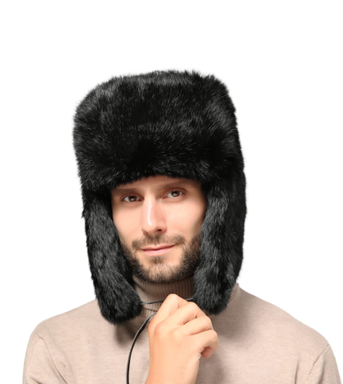 La Fascination Ushanka Pilot Cap, Men`s