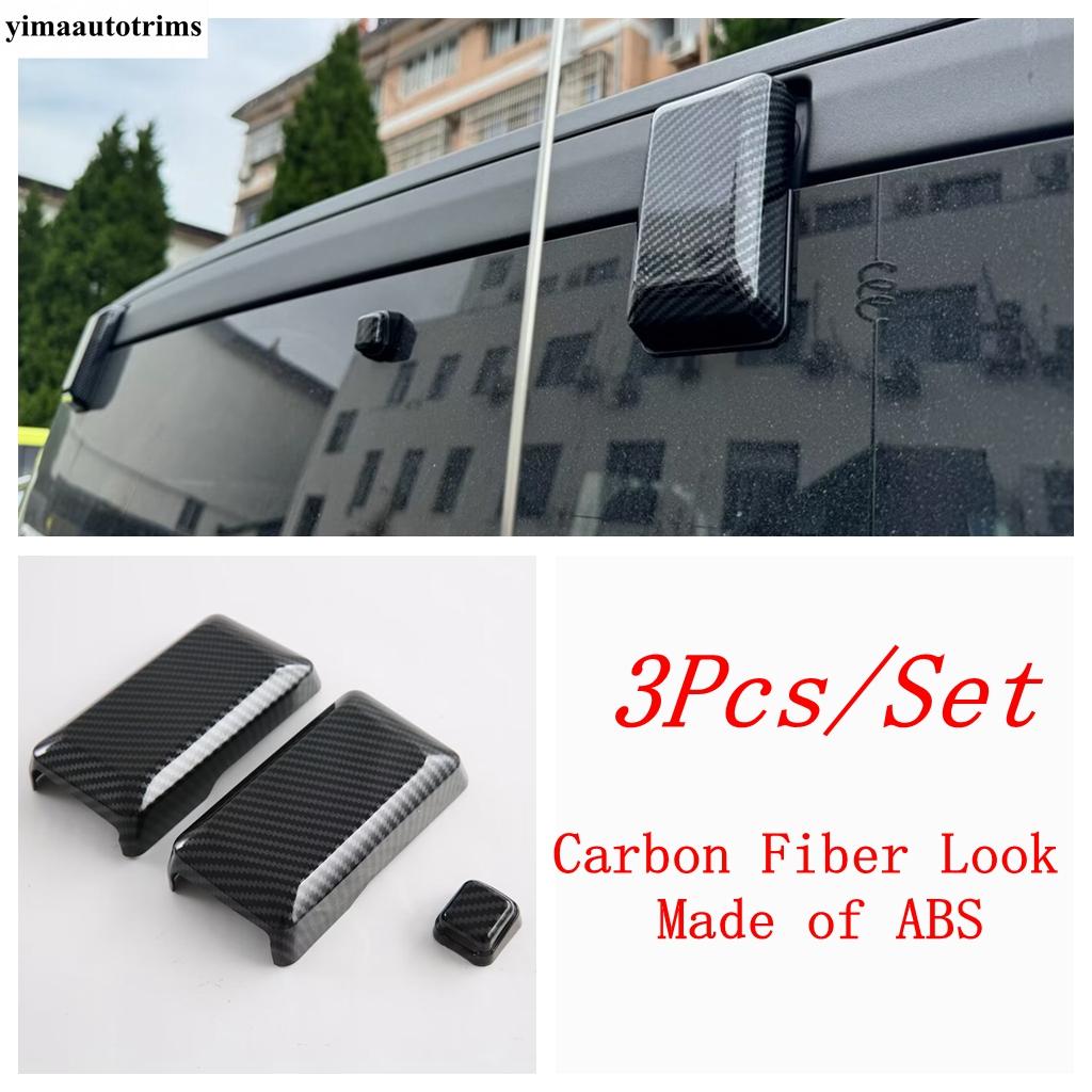 

Rear Door Handle Bowl / Rear Window Sequ Panel Decoration Cover Trim ABS Carbon Fiber Accessories For Ford Bronco - 2025 Rear Window Sequins