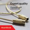 Gold-Plated Wire Ring Universal Tag For Bags And Cartoon Keys, Stainless Steel Electroplated Wire Chain
