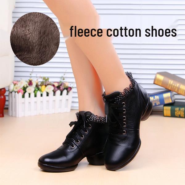 

Женские Красные Туфли для Квадратного Танца из Натуральной Кожи, Мягкая Подошва, Для Круглогодичного Использования 37