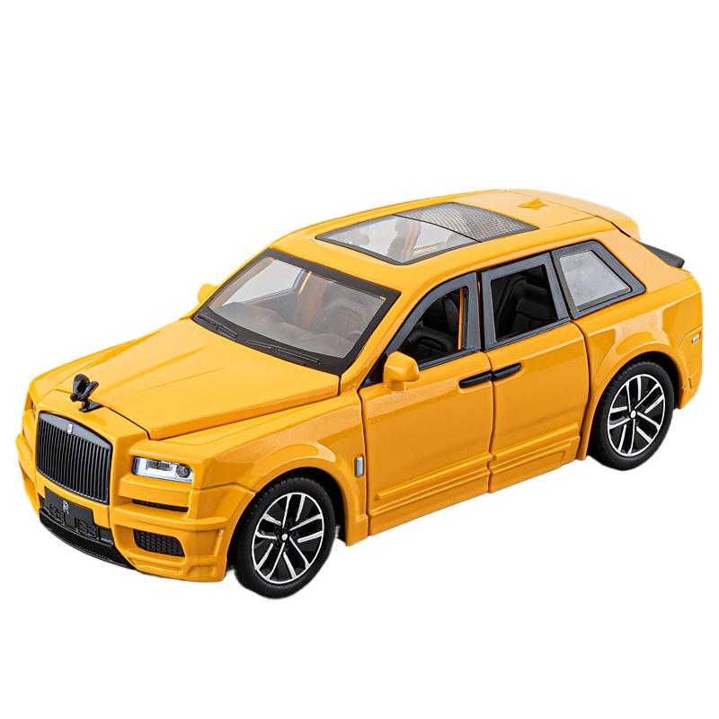 

1/32 Scale Rolls-Royce Cullinan Alloy Car Model with Lights and Sounds, Children s Toys, Desktop Collection Ornaments, Boys Birthday Gifts жёлтый