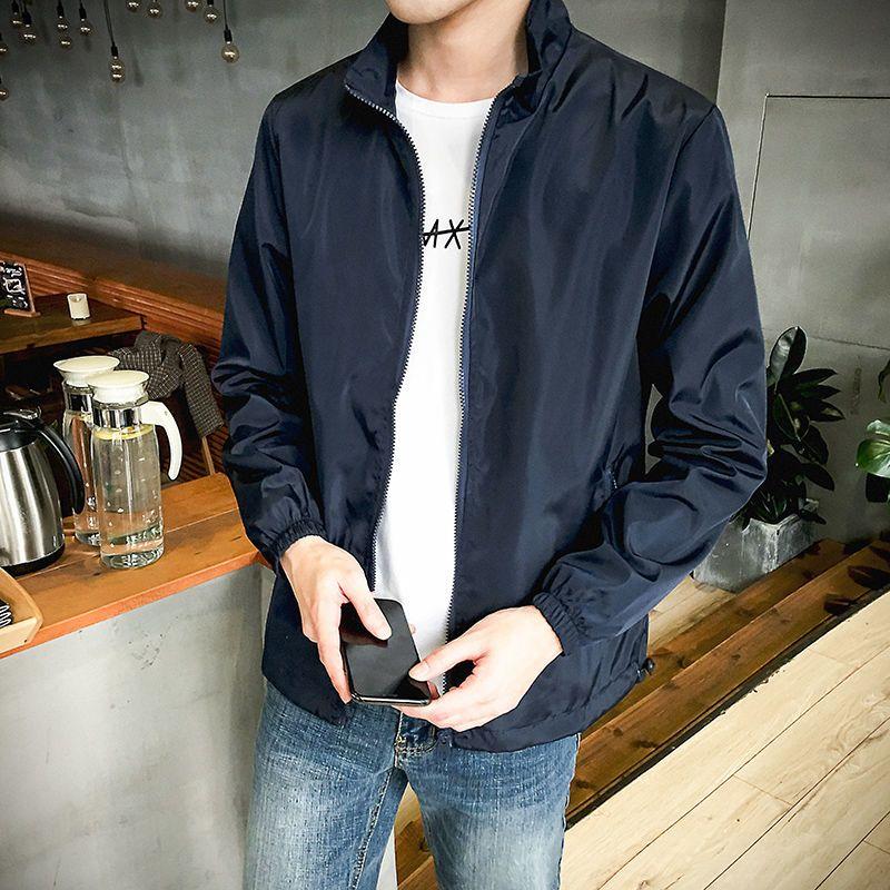 New Men's Korean Style Trendy Casual Tops Spring and Autumn Trendy Work Jackets for Middle-aged and Young People