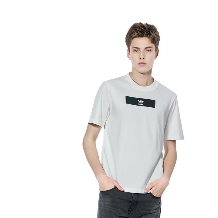 Adidas Originals T Shirts Men's Crew Neck Moderate Straight Fit DV2017