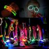 Leuchtende Bunte Knicklichter Fluoreszierend Leuchtend im Dunkeln DIY Armband Halskette Knicklicht für Geburtstag Hochzeitsfeier Deko